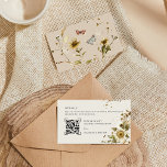 Wildflower QR Code Scan | Wedding Details Enclosure Card<br><div class="desc">Whether you include your hotel room block information on your save-the-dates or your actual wedding invitations, we recommend including these details on a separate insert to give it the attention it deserves. Using a QR code, there are endless possibilities you can make use of this technology and connect your guests...</div>