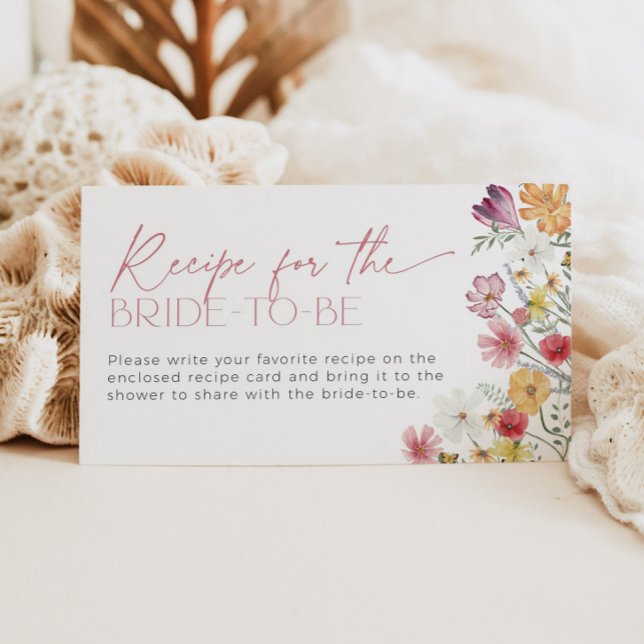 Wildflower Recipe for the Bride Request Love Bloom Enclosure Card (Creator Uploaded)