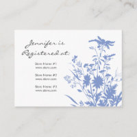 Wildflower Registry Card