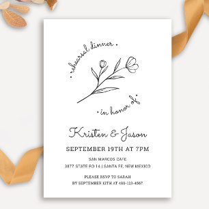 Wildflower Rehearsal Dinner Invitation