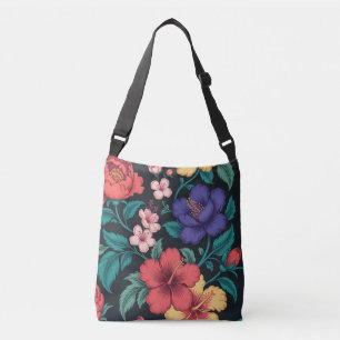 Wildflower Repeat Pattern Crossbody Bag