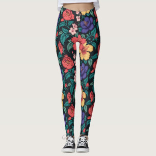 Wildflower Repeat Pattern Leggings