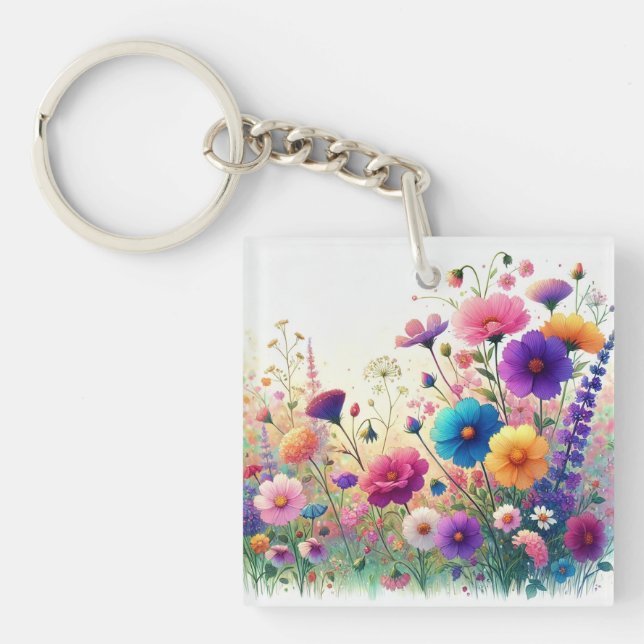 Wildflower Rhapsody Key Ring (Front)