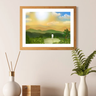 Wildflower RM Namjoon Indigo BTS Wall Art