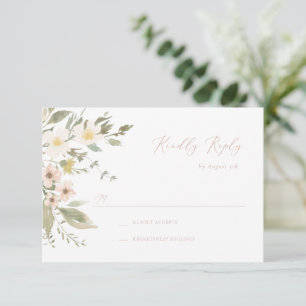 Wildflower Romance RSVP Card