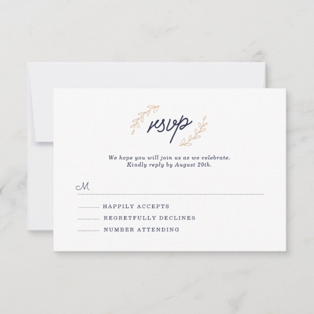Wildflower RSVP Card (Front)