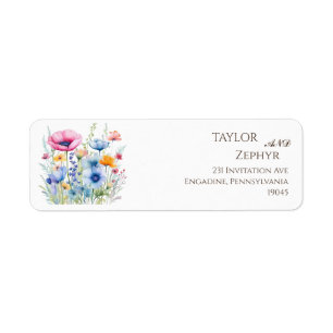 Wildflower RSVP Return Address