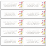 Wildflower Rustic Chic boho Floral Guest Address<br><div class="desc">Celebrate your love story with this elegant floral guest name address stickers featuring a charming watercolor wild flower design and modern calligraphy script. Perfect for a garden wedding, outdoor ceremony, or rustic boho celebration, this design blends whimsical floral elements with timeless elegance. Ideal for summer or spring weddings, the vibrant...</div>