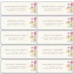Wildflower Rustic Chic boho Floral Guest Address<br><div class="desc">Celebrate your love story with this elegant floral guest name address stickers featuring a charming watercolor wild flower design and modern calligraphy script. Perfect for a garden wedding, outdoor ceremony, or rustic boho celebration, this design blends whimsical floral elements with timeless elegance. Ideal for summer or spring weddings, the vibrant...</div>