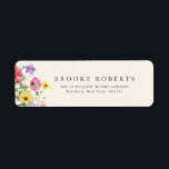 Wildflower Rustic Chic Floral Boho Country Address<br><div class="desc">Celebrate your love story with this elegant floral wedding address label featuring a charming watercolor wild flower design and modern calligraphy script. Perfect for a garden wedding, outdoor ceremony, or rustic boho celebration, this design blends whimsical floral elements with timeless elegance. Ideal for summer or spring weddings, the vibrant botanical...</div>