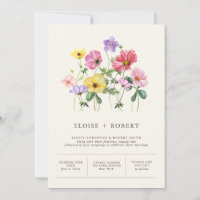 Wildflower Rustic Chic Floral Boho Country Wedding