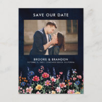 Wildflower Rustic Country Floral Save the Date