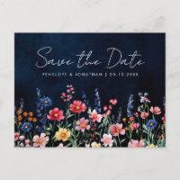 Wildflower Rustic Country  Floral Save the Date