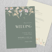 Wildflower Sage Deco All In One Wedding
