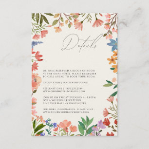 Wildflower script details card