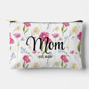 Wildflower Script Gift For Mum Established Accessory Pouch