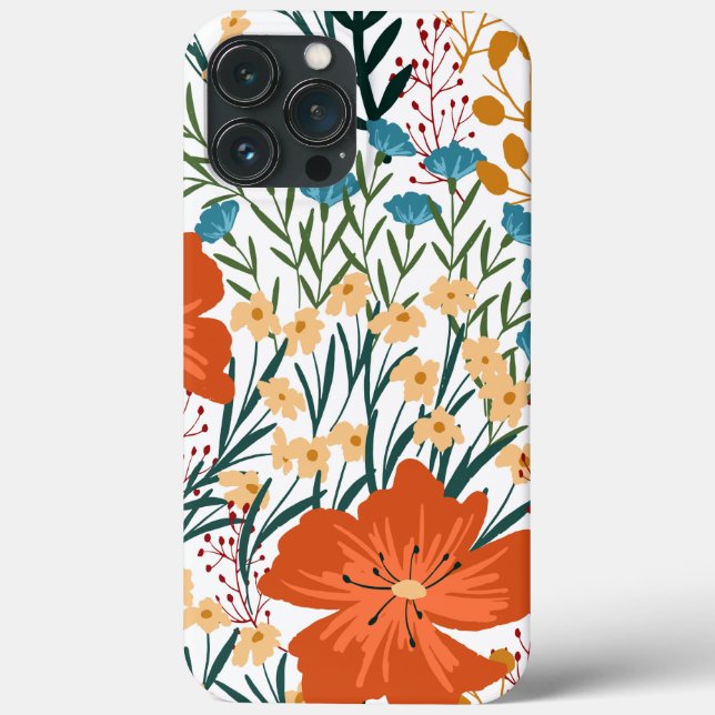 Wildflower Seamless Pattern  Case-Mate iPhone Case (Back)