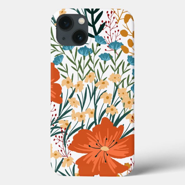 Wildflower Seamless Pattern  Case-Mate iPhone Case (Back)