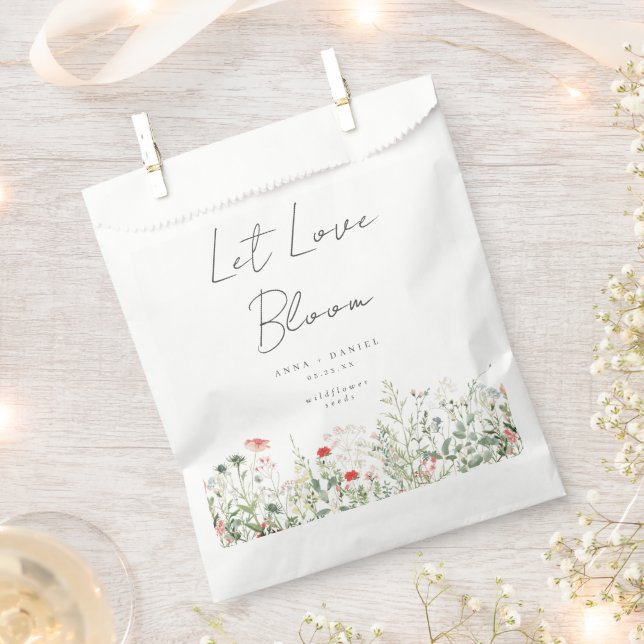 Wildflower Seeds Wedding Favour Bag (Clipped)