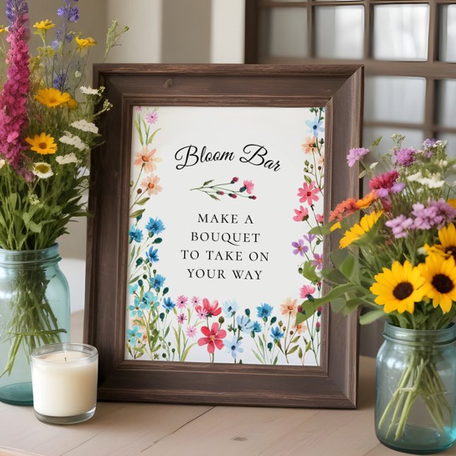 Wildflower Shower Flower Bar or Bloom Bar Sign (Creator Uploaded)