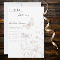 Wildflower Silhouette Bridal Shower