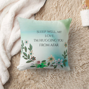 Wildflower Sleep Well My Love Hugging You From Afa Cushion
