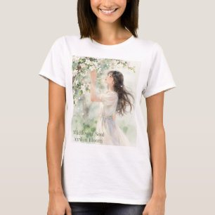 Wildflower Soul – Girl in a Spring Garden T-Shirt