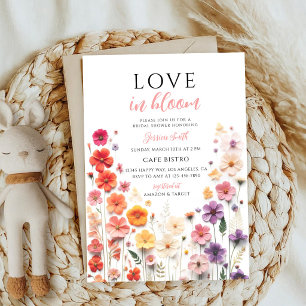 Wildflower Spring Bridal Shower Invitation