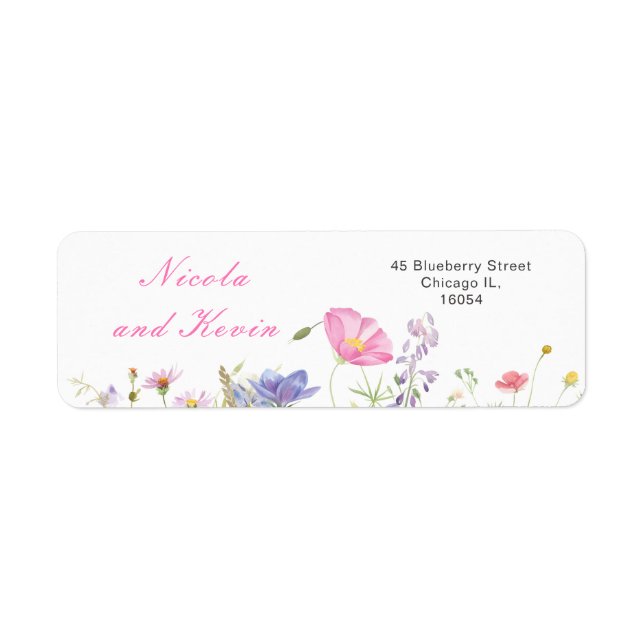 Wildflower Spring Floral Coaster (Front)