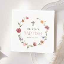 Wildflower Spring Floral Girl Baptism Party