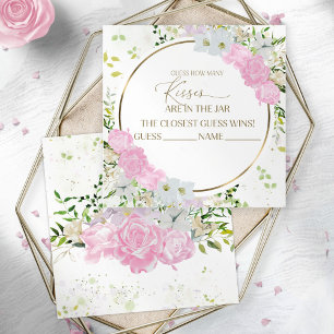 Wildflower Spring Guess How Many Kisses Cards