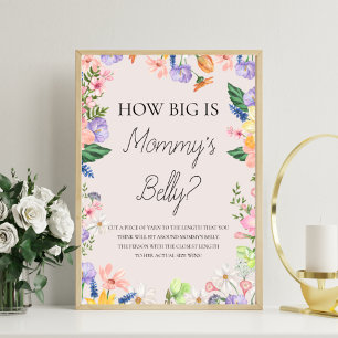 Wildflower Spring How Big Is Mummy's Belly Game Photo Print