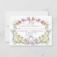 Wildflower Spring Wreath Modern Floral Typography
