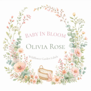 Wildflower Stickers   Baby In Bloom