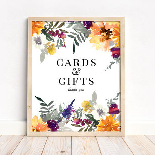 Wildflower Sunflower Cards & Gifts Sign