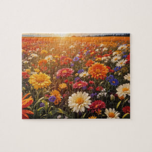 Wildflower Sunrise Jigsaw Puzzle