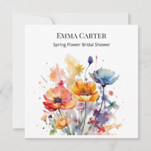 Wildflower Symphony: Colourful Spring Watercolor 