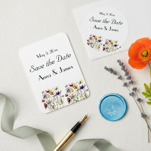 Wildflower Symphony: Vibrant Watercolor Art Magnet