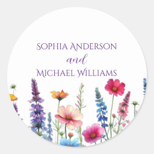 Wildflower Symphony- Wedding Stickers