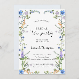 Wildflower Tea Bridal Shower Invitation