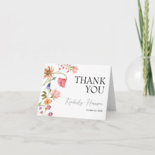 Wildflower Thank You Card