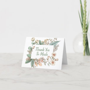Wildflower Thank You Card