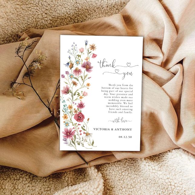 Wildflower Thank You Card (Creator Uploaded)