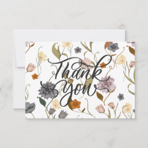 Wildflower Thank You Card