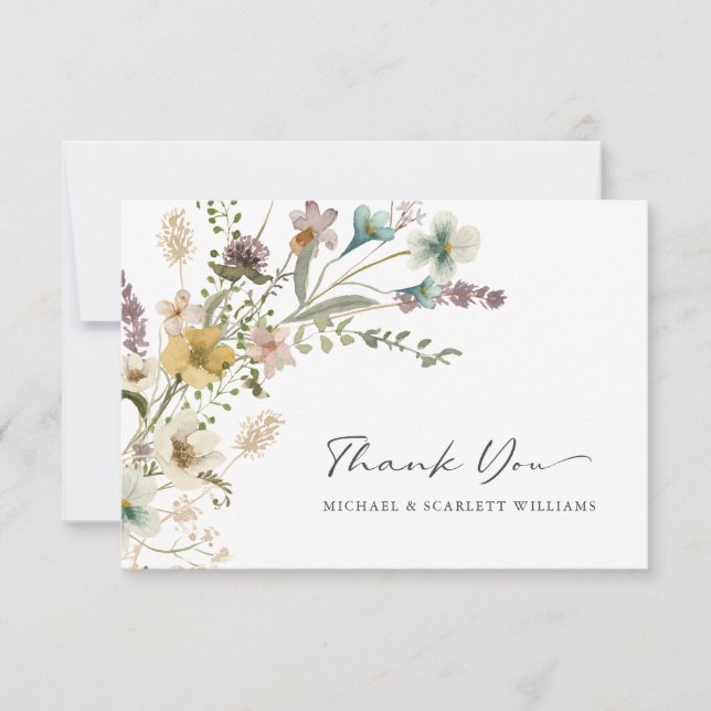 Wildflower Thank You Cards (Front)