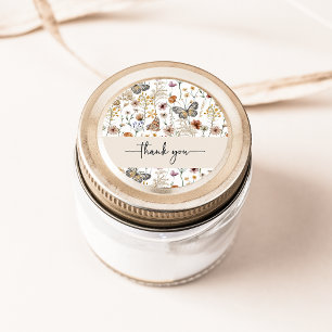 Wildflower Thank You Sticker