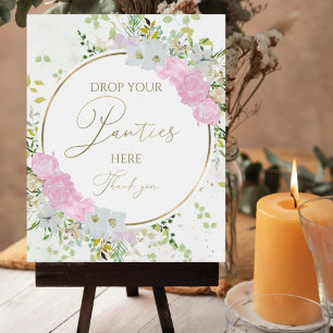 Wildflower The Panty Game Sign Bridal Shower