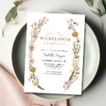 Wildflower Theme Girl 1st Birthday Invitation<br><div class="desc">Introducing our Wildflower Theme Girl 1st Birthday Invitation - the perfect way to celebrate your little wildflower turning one! This floral birthday invitation features a beautiful bouquet of wildflowers, delicately arranged around the words "Wildflower is turning one!" in elegant script. The design is perfect for a wildflower garden party or...</div>