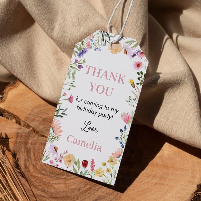 Wildflower Theme Thank You Tag (Creator Uploaded)