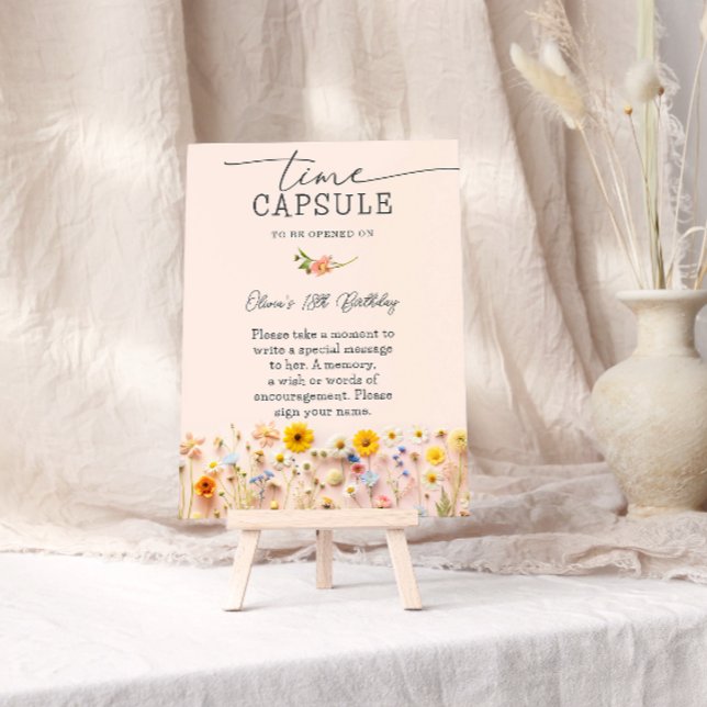 Wildflower Time Capsule Birthday Poster (Creator Uploaded)